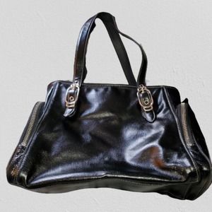 Cole Haan Alexa Leather H04 Satchel Handbag Black